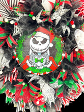 Christmas Jack Skellington Wreath ~ Nightmare Before Christmas Wreath (Free Shipping)