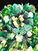 St Patrick’s Day Swag Wreath  Green Shamrock Wreath, Irish Holiday Door Decor, Large St Patrick's Wreath