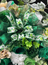 St Patrick’s Day Swag Wreath  Green Shamrock Wreath, Irish Holiday Door Decor, Large St Patrick's Wreath