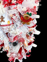 Gingerbread Santa Christmas Swag Wreath (Free Shipping)