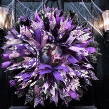 Halloween Purple Witch Wreath  Handmade