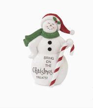 Bring On the Christmas Treats Snowman – Christmas Shelf Sitter, Snowman Decor & Holiday Tabletop Decoration