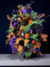 Halloween Witch & Broom Wreath  Handmade Witch's Butt Halloween Wreath