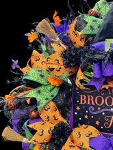 Halloween Witch & Broom Wreath  Handmade Witch's Butt Halloween Wreath