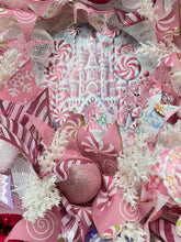 Pink Candy Cane Christmas Wreath Christmas Candy Wreath