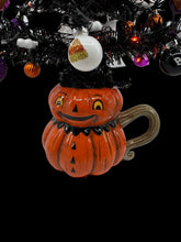 Halloween Christmas Tree Black Jack o Lantern Tree with Orange Lights (Free Shipping)