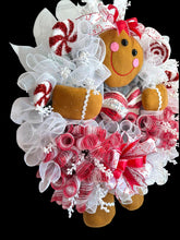 Gingerbread Man Christmas Wreath Christmas Candy Wreath
