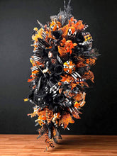 Halloween  Witch Wreath -  Halloween Swag Wreath Witch Doll Orange & Black (Free Shipping)