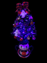 Halloween Christmas Tree Black  Spider Tree with Purple Lights (Free Shipping)