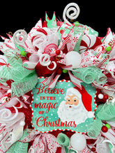 Christmas Santa Wreath Christmas Believe in the Magic of Christmas