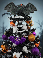 Halloween Christmas Tree Black Bat Tree with Orange Lights (Free Shipping)