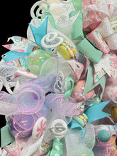 Pink Gingerbread Man Christmas Wreath With Pastel Colors