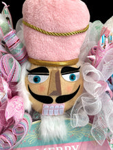 Pink Nutcracker Toy Solider Large Christmas Swag Wreath Free Shipping