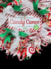 Candy Cane Christmas Wreath Christmas Candy Wreath