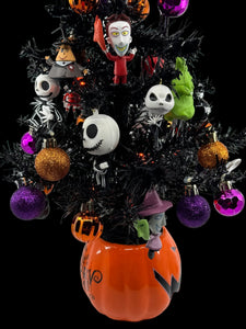 Halloween Jack Tree Nightmare Before Christmas Inspired with Orange Lights (Free Shipping)