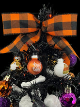 Halloween Christmas Tree Black Jack o Lantern Tree with Orange Lights (Free Shipping)