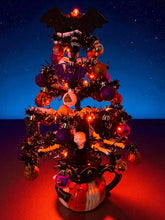 Halloween Christmas Tree Black Bat Tree with Orange Lights (Free Shipping)