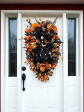 Halloween  Witch Wreath -  Halloween Swag Wreath Witch Doll Orange & Black (Free Shipping)