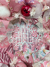 Pink Candy Cane Christmas Wreath Christmas Candy Wreath