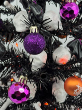 Halloween Christmas Tree Black Jack o Lantern Tree with Orange Lights (Free Shipping)