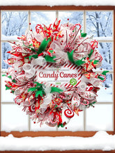 Candy Cane Christmas Wreath Christmas Candy Wreath