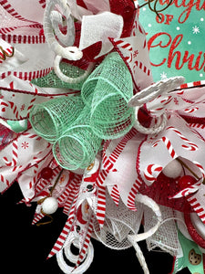 Christmas Santa Wreath Christmas Believe in the Magic of Christmas