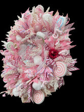 Pink Candy Cane Christmas Wreath Christmas Candy Wreath