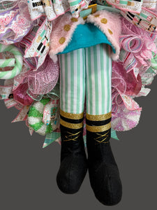 Pink Nutcracker Toy Solider Large Christmas Swag Wreath Free Shipping