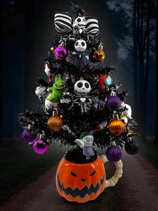 Halloween Jack Tree Nightmare Before Christmas Inspired with Orange Lights (Free Shipping)