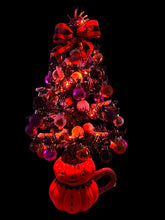 Halloween Christmas Tree Black Jack o Lantern Tree with Orange Lights (Free Shipping)