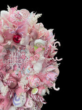 Pink Candy Cane Christmas Wreath Christmas Candy Wreath