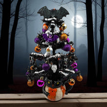 Halloween Christmas Tree Black Bat Tree with Orange Lights (Free Shipping)