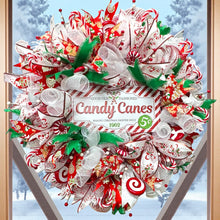 Candy Cane Christmas Wreath Christmas Candy Wreath