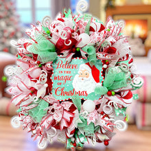 Christmas Santa Wreath Christmas Believe in the Magic of Christmas