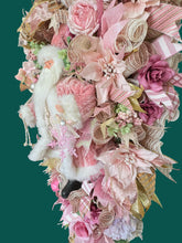 Pink Victorian Santa Christmas Large Swag Wreath ( Free Shipping)