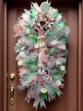 Pink Nutcracker Christmas Swag Wreath Free Shipping