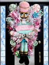Pink Nutcracker Toy Solider Large Christmas Swag Wreath Free Shipping