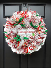 Candy Cane Christmas Wreath Christmas Candy Wreath