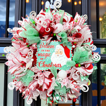 Christmas Santa Wreath Christmas Believe in the Magic of Christmas