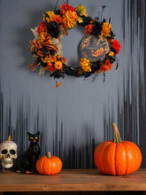 Halloween Jack o Lantern Wreath    Budget Friendly Halloween Farmhouse style Wreath