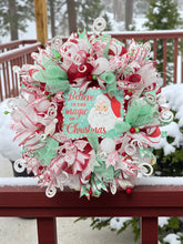 Christmas Santa Wreath Christmas Believe in the Magic of Christmas