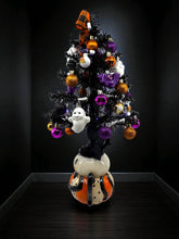 Halloween Christmas Tree Black  Spider Tree with Purple Lights (Free Shipping)
