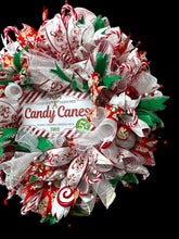 Candy Cane Christmas Wreath Christmas Candy Wreath