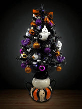 Halloween Christmas Tree Black  Spider Tree with Purple Lights (Free Shipping)