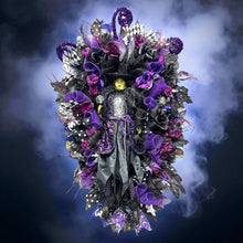 Halloween  Purple Witch Wreath -  Halloween Swag Wreath Witch Doll