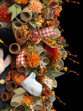 Fall Mickey Mouse  Wreath -  Fall Swag Wreath  (Free Shipping)