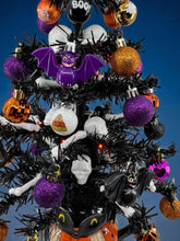Halloween Christmas Tree Black Bat Tree with Orange Lights (Free Shipping)